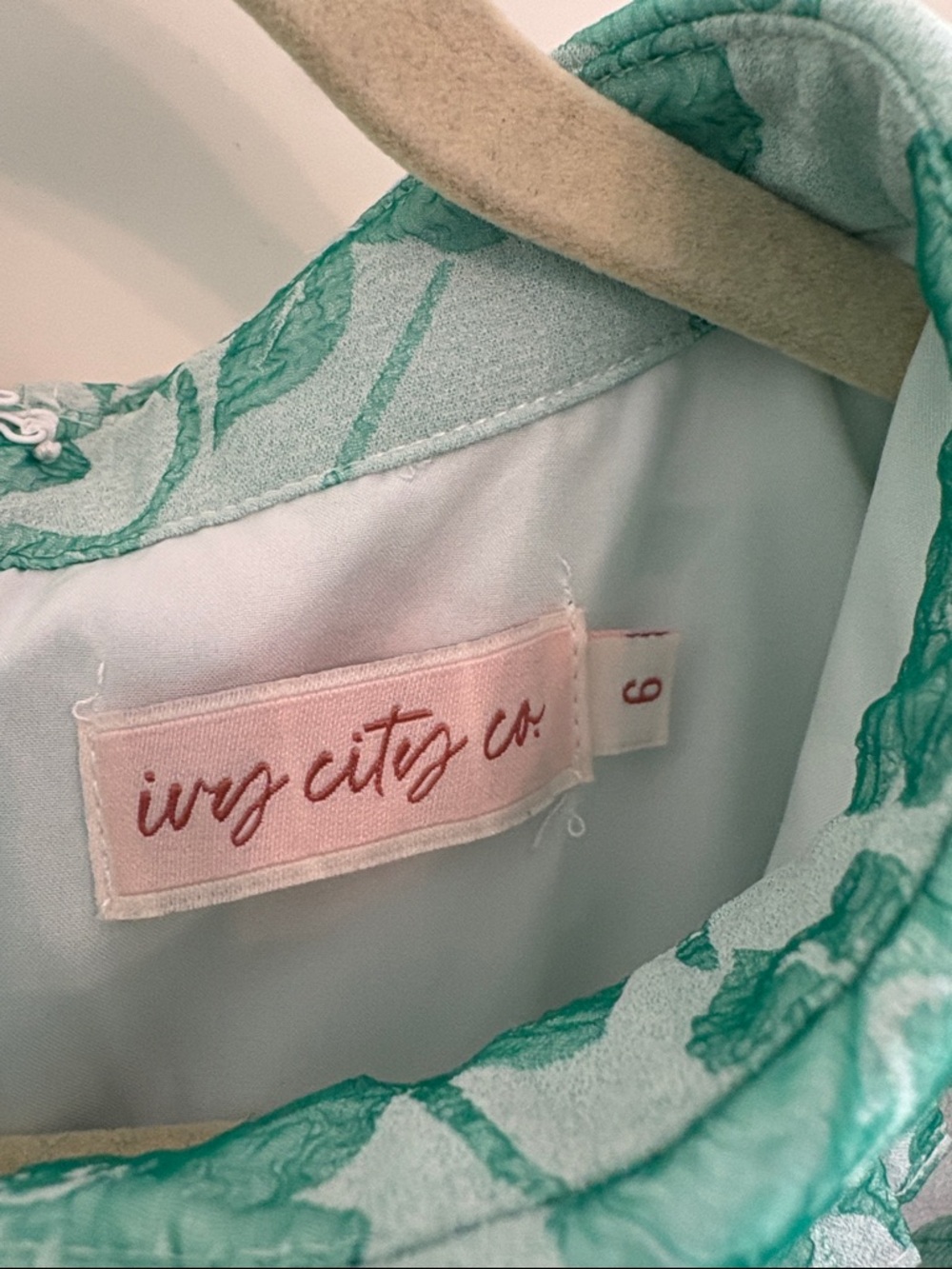 Ivy City Co Mint Green Floral Fit-and-Flare Midi Dress - Picture 4 of 7